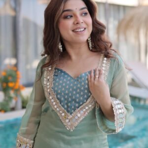 Ivory Floral Kurta Set